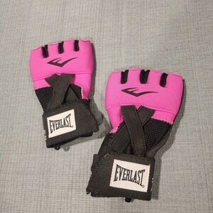 Everlast Pink and Black Boxing Hand Wraps